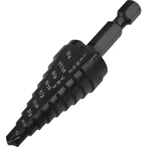 Broca de aço rápido escalonada 1/4” (6,4 mm) a 3/4” (19,1 mm) LENOX