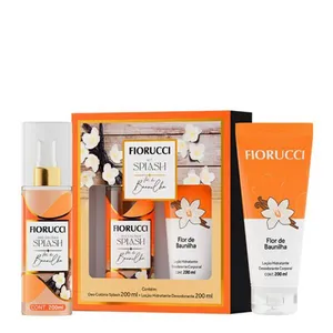 Kit Fiorucci Colônia Splash + Hidratante Baunilha 200ml Cada