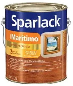 Verniz Sparlack Marítimo Fosco Natural 3,6L