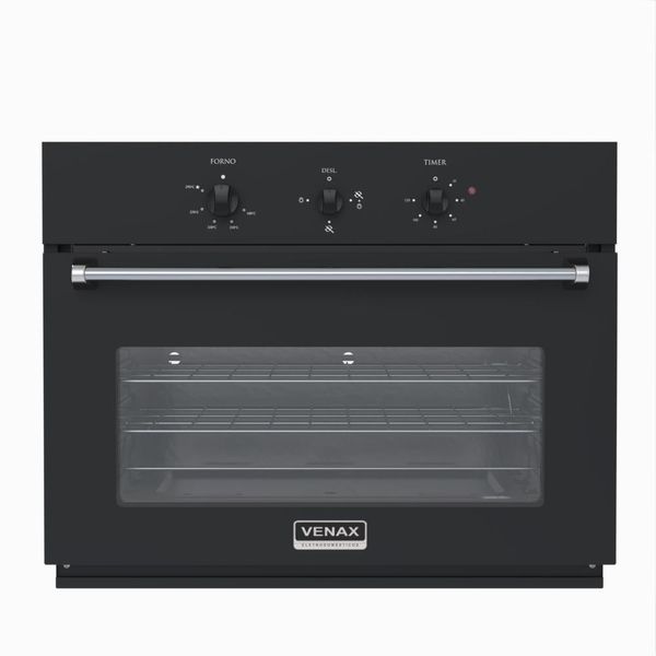 Forno de Embutir a Gas Venax 88,3L Arena GIII Preto 110v