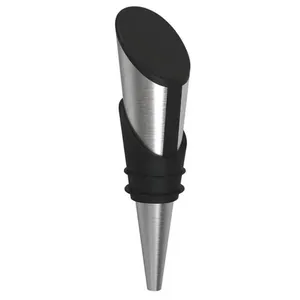 Tampa Garrafa de Vinho Rolha de Metal Tramontina Harmozina Bar Aço Inox Silicone