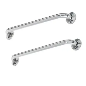 Alça Apoio Inox Kit 2 Uni 40Cm Banheiro Cadeirante Idoso