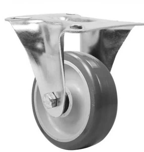 Rodízio fixo industrial leve 5" resina termoplástica FL514 BPN - SCHIOPPA
