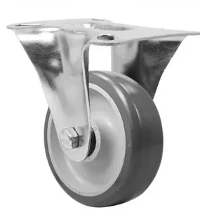 Rodízio fixo industrial leve 5" resina termoplástica FL514 BPN - SCHIOPPA