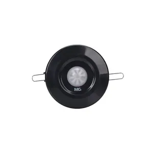 Sensor De Presença Margirius Standard Mpt-40ef De Embutir Teto De Gesso Bivolt Preto