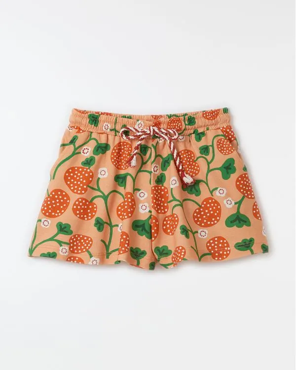 Short Malha Frutillas Est Frutillas Fundo Rosa Burrica - 4