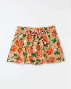 Short Malha Frutillas Est Frutillas Fundo Rosa Burrica - 4
