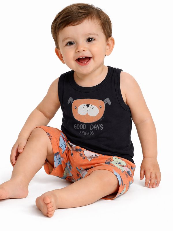 Conjunto Curto Infantil Para Bebê - MARINHO M