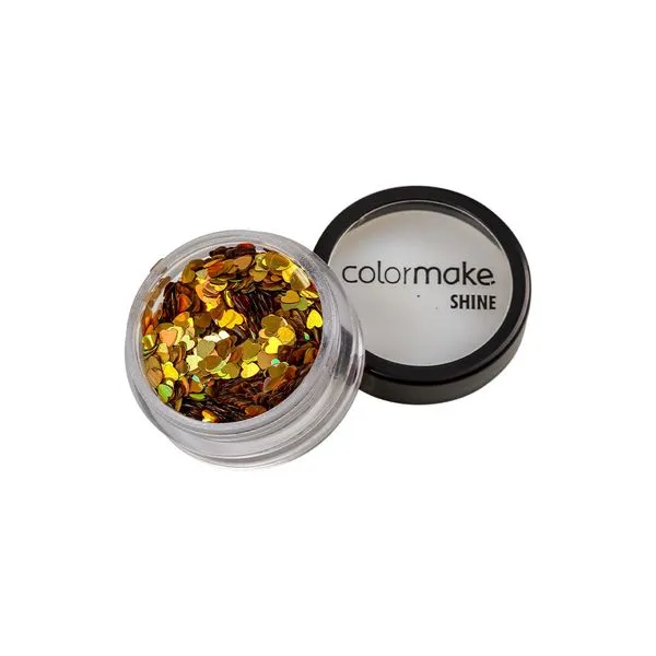 Glitter Shine Colormake Coração Ouro 2g
