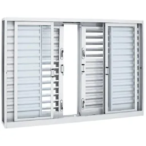 Janela Veneziana Mul 6Fls S/ Grade 120X200X16Cm Branco Pratika