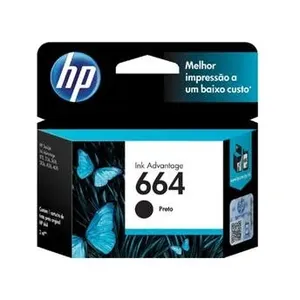 Cartucho HP DeskJet Ink 664 F6V29AB 2,0ml Preto
