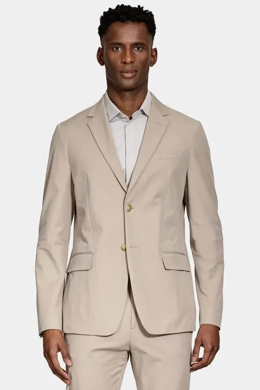 Paletó Super Slim Tech Soft Caqui - 48