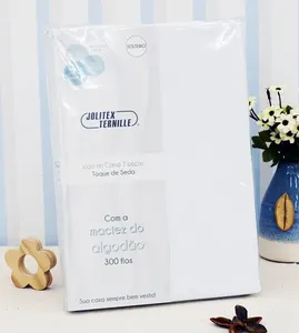 Jogo de Cama Solteiro Toque de Seda com 2 Peças Branco