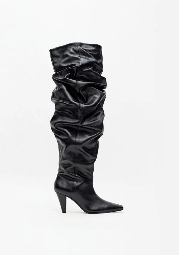 Bota Slouch Over The Knee Preto 35