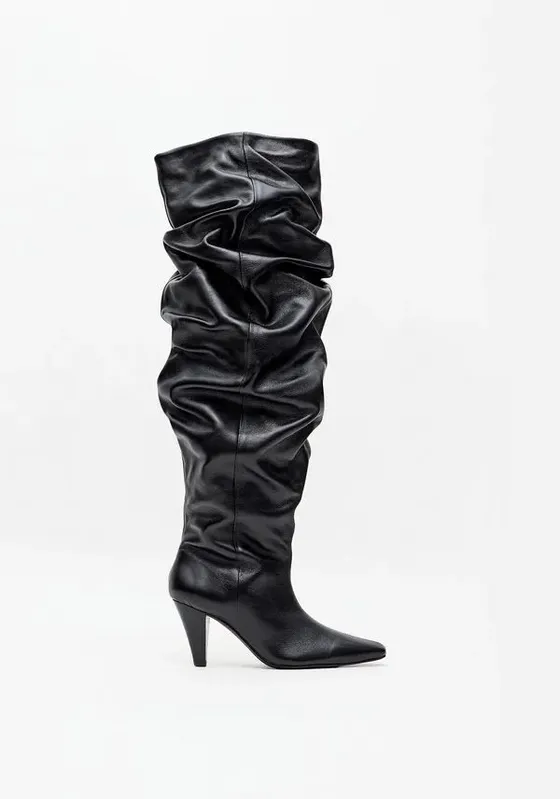 Bota Slouch Over The Knee Preto 35