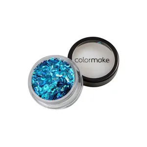 Glitter Shine Colormake Meia Lua Azul Turquesa 2g