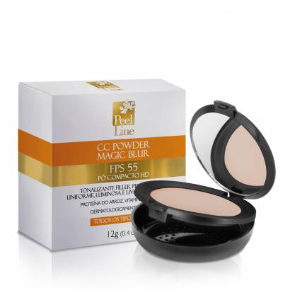 CC Powder Peel Line Magic Blur Bege Médio FPS 55 com 12g