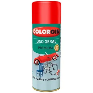 Tinta Spray Colorgin Uso Geral Premium 400ml Vermelho - 55061 (MP)