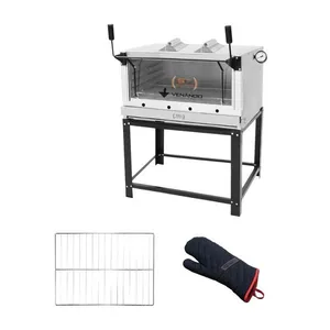 Forno a Gás Industrial Venâncio Roma Inox 90 Firiv90 com Grade Extra e Luva Térmica Forno a Gás Industrial Venâncio Roma Inox 90 Firiv90 com Grade Extra