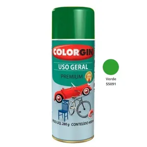 Tinta Spray Colorgin Uso Geral Premium 400ml 55091 Verde (MP)