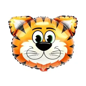 Balão Metalizado Cabeça De Tigre - 17 Polegadas