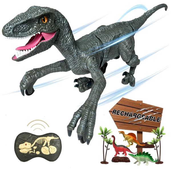 Dinossauro Robô com Controle Remoto para Crianças de 3 a 8 Anos, MAMABOO