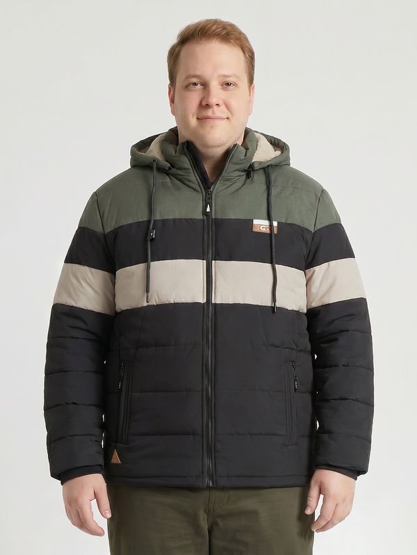Jaqueta Gangster Plus Size Masculina PRETO EX4