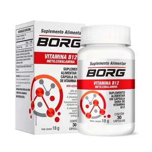 Borg Vitamina B12 Metilcobalamina Borg 30 Cápsulas