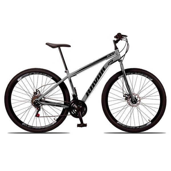 Bicicleta Bike Aço 21 Marchas Velocidades Aro 29 Grafite