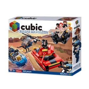 Blocos de montar Cidade Policial 460 Peças Multikids - BR1334OUT [Reembalado] BR1334OUT