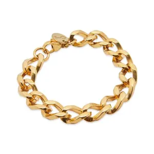 Pulseira Bela de Aço Dourada Dourado P-M