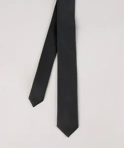 Gravata Masculina Slim Acetinada Preta Único