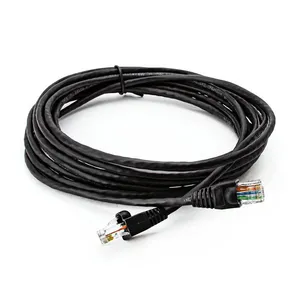 Cabo de Rede Nexans Cat5e Montado Preto - 80 Metros