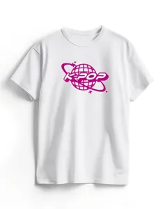 Camiseta Algodão Branca K-Pop Planet M / Branco