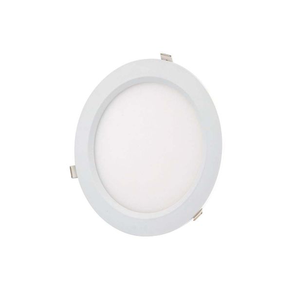 Luminária Slim LED redonda 20cm 12W bivolt 6500K branca Startec