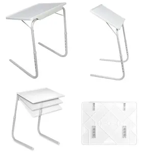 Mesa Dobravel Multiuso Notebook 18 Em 1 Portatil Table Mate Para Sala Cozinha Cama Sofa Infantil Adulto Branca