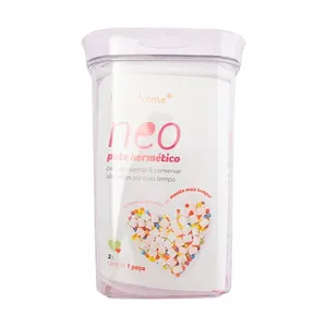 Pote Hermético Neo 2000ml Plástico 13,3x13,3x20cm LM4070 - honeyhome