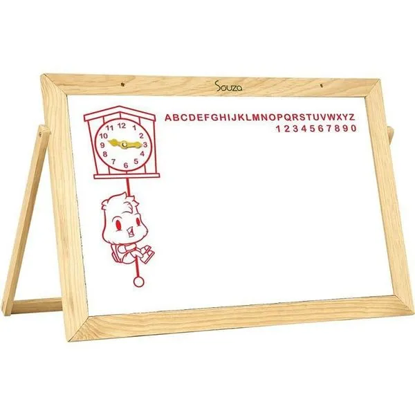 Lousa Infantil 50x40cm Superfície para Quadro Branco Fácil de Limpar Branco Souza Office Lousa Infantil 50x40cm Superfície Quadro Branco Souza Office