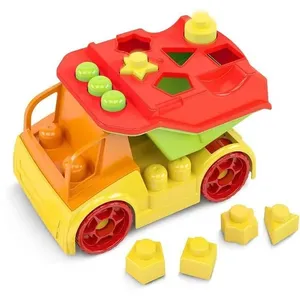 Brinquedo para Montar American Truck Blocolândia MK413 com 7 Peças em Plástico Dismat Brinquedos Brinquedo para Montar American Truck MK413 7 Peças Plástico Dismat
