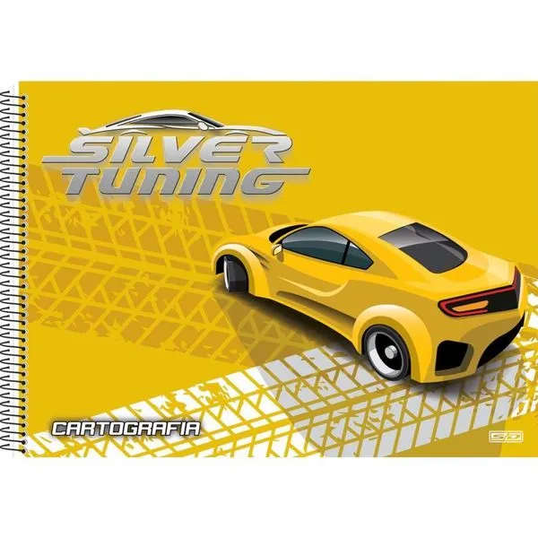 CADERNO DESENHO UNIV CAPA DURA SILVER TUNING 60F (17891321103446)