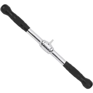 Pulley Puxador Reto Giratorio Emborrachado (straight Rotating Bar) - As - Preto