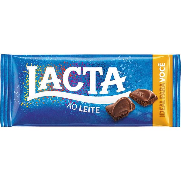 Tablete de Chocolate ao Leite Lacta 90g