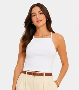 Blusa De Alça Feminina Tecido Henera Infinita Cor Branco P