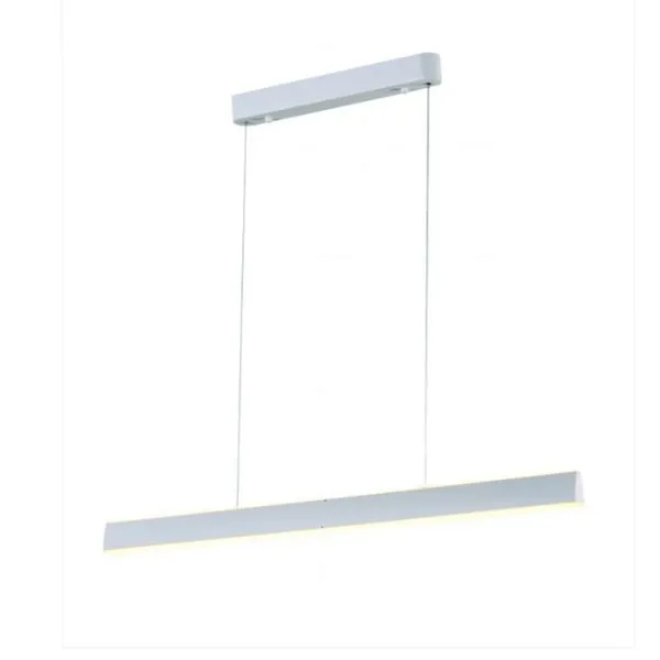 Pendente Dcd03017 com LED 60W 3000K Autovolt em Alumínio e Acrílico Branco Casa Chafariz Pendente Dcd03017 LED 60W 3000K Autovolt Branco Casa Chafariz