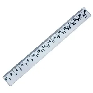 Régua 30cm Baixa Visão Cristal