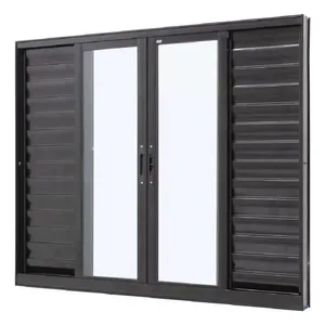 Janela Veneziana Caribe 6F 200x100 Preta - 1008-5674 - JAP