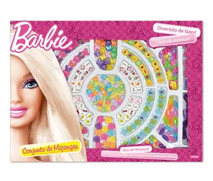 Conjunto De Miçangas 100 Peças Barbie Fun F0015-2