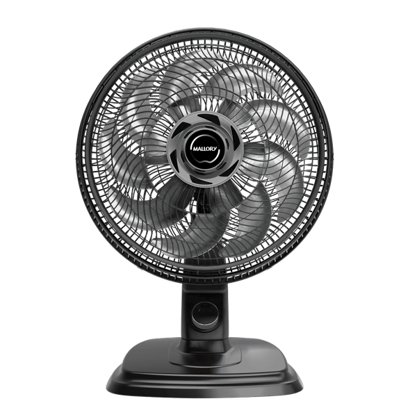 Ventilador de Mesa e Parede Mallory Egeo, Silencioso, Hélice de 15 pás, Grade Especial em Sistema TS, Máxima Vazão e Mínimo Ruído -- PR-GR Ventilador De Mesa 40Cm Mallory Egeo Pr-Gr 220V