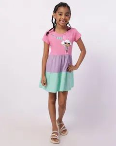 Vestido Infantil Curto Lol Surprise Algodão Três Marias Rosa 6