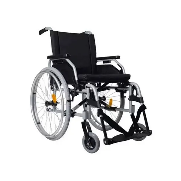 Cadeira de Rodas Ortomobil Modelo MA3FO Preto Semi brilho